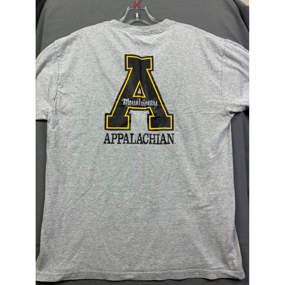 Appalachian State University Mountaineers T-Shirt Gray Short Sleeve Men's Large - Picture 4 of 8